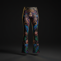 TITAN Women's Flare Leggings - Celestial Goddess Crown Edition Design