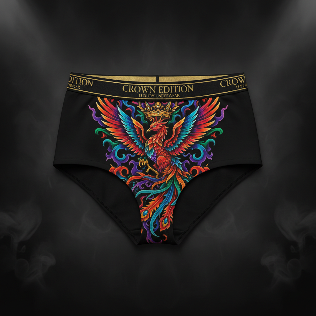 TITAN Women's Phoenix Flame Crown High-Waist Bikini — Crown Edition