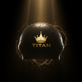 TITAN Pro Silicone Swim Cap Black & Gold