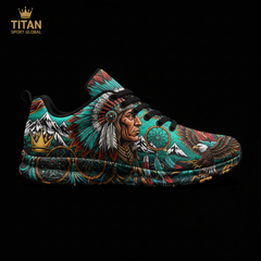 TITAN Crown Edition Color Spirit Chief Men's Running Shoe — Tattoo Art Series