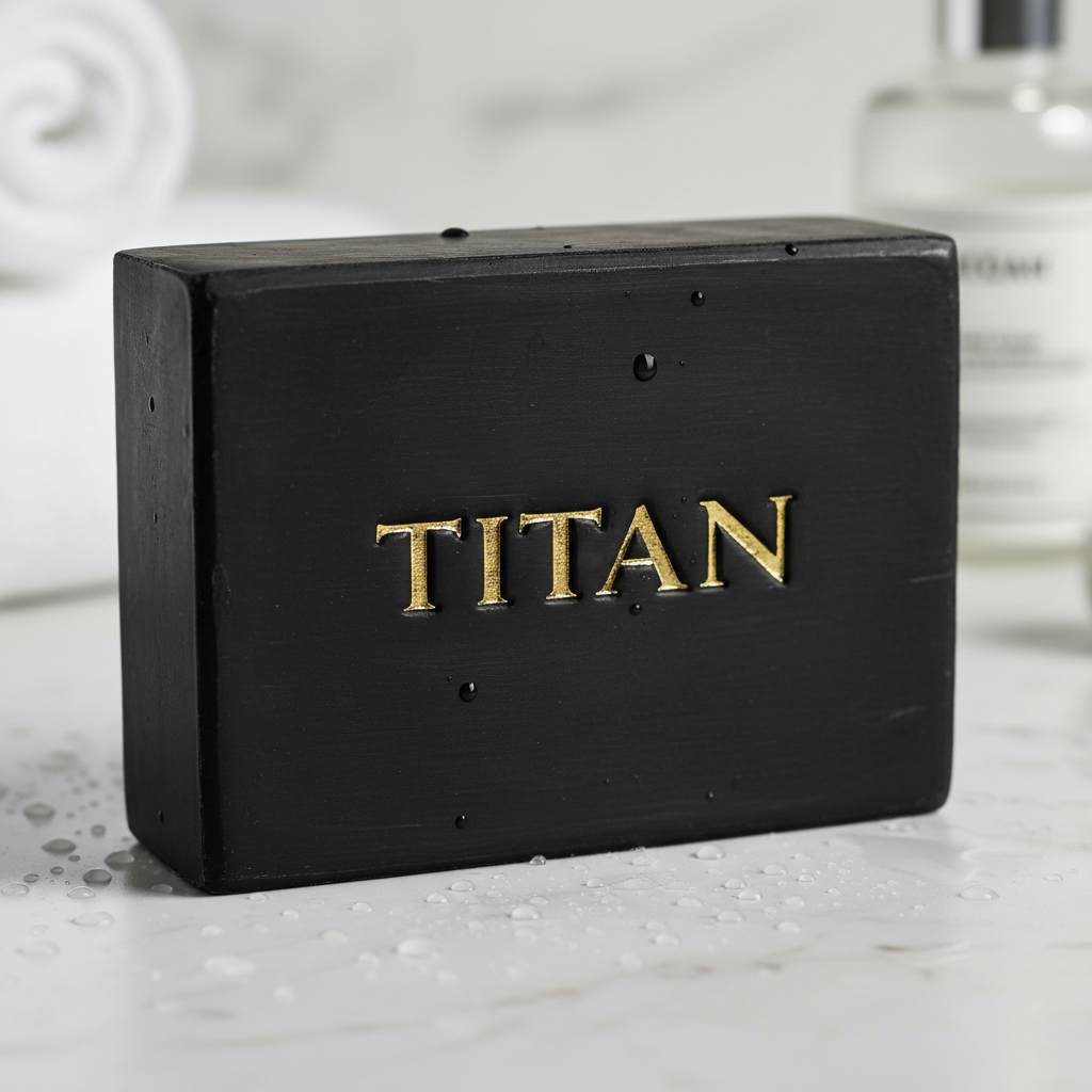 TITAN 3-in-1 Soap Bar Activated Charcoal 6 oz