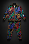 TITAN Kids Crown Edition Athletic Suit — bold tattoo-style two-piece set for children