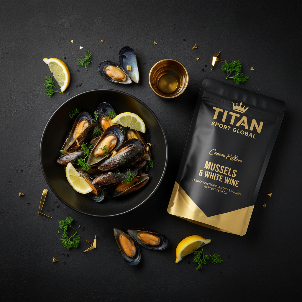 TITAN High-Protein Smoked Mussels & Herb Snack Pack