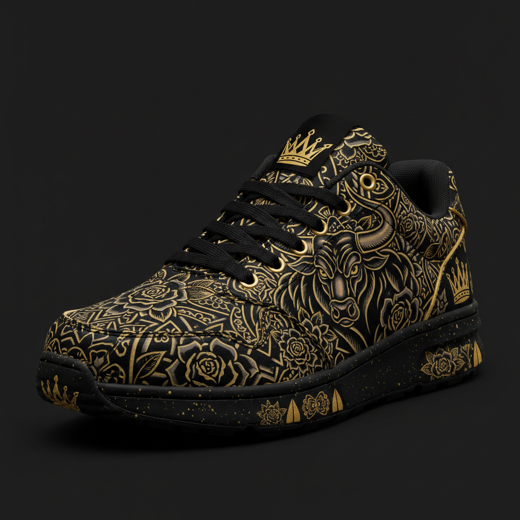 TITAN Crown Edition Iron Bull Men's Training Shoe Tattoo Art