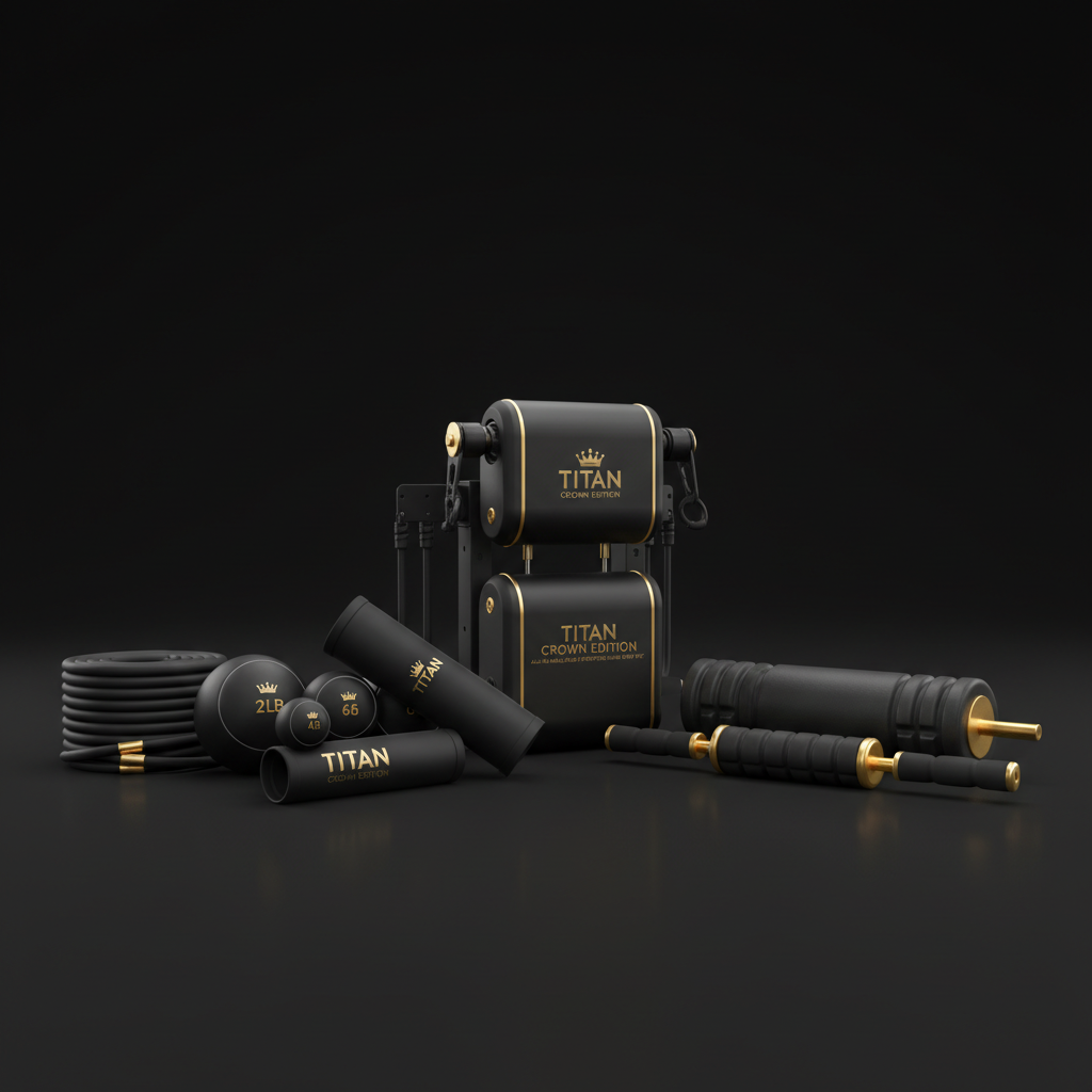 TITAN All-In-One Baseball Pitcher's Arm Care Home Gym Kit — Crown Edition