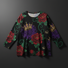 TITAN Crown Edition Tattoo Art Women's Lounge Long Sleeve - Mandala Peony Series Vol. 3
