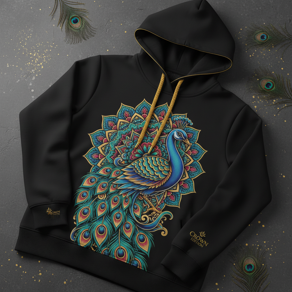 TITAN Women's Rajasthani Peacock Hoodie — Mewar Edition