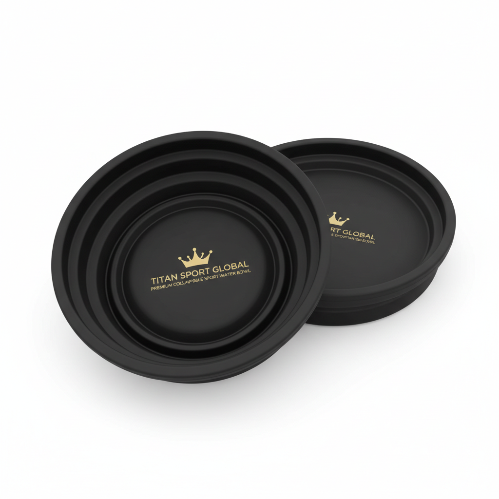 TITAN Sport Collapsible Pet Water Bowl — Hydration Kit for Active Dogs & Cats