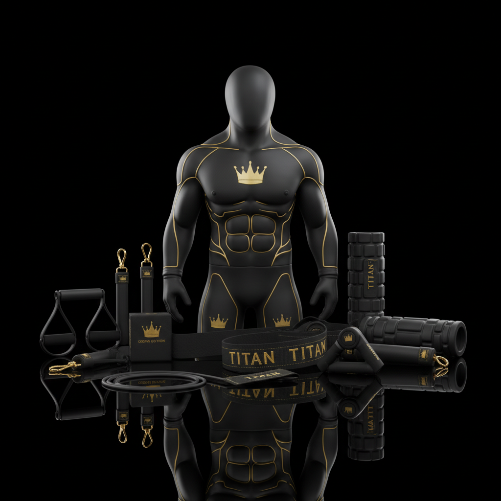 TITAN All-In-One BJJ Grappler's Strength & Flexibility Home Gym Kit — Crown Edition