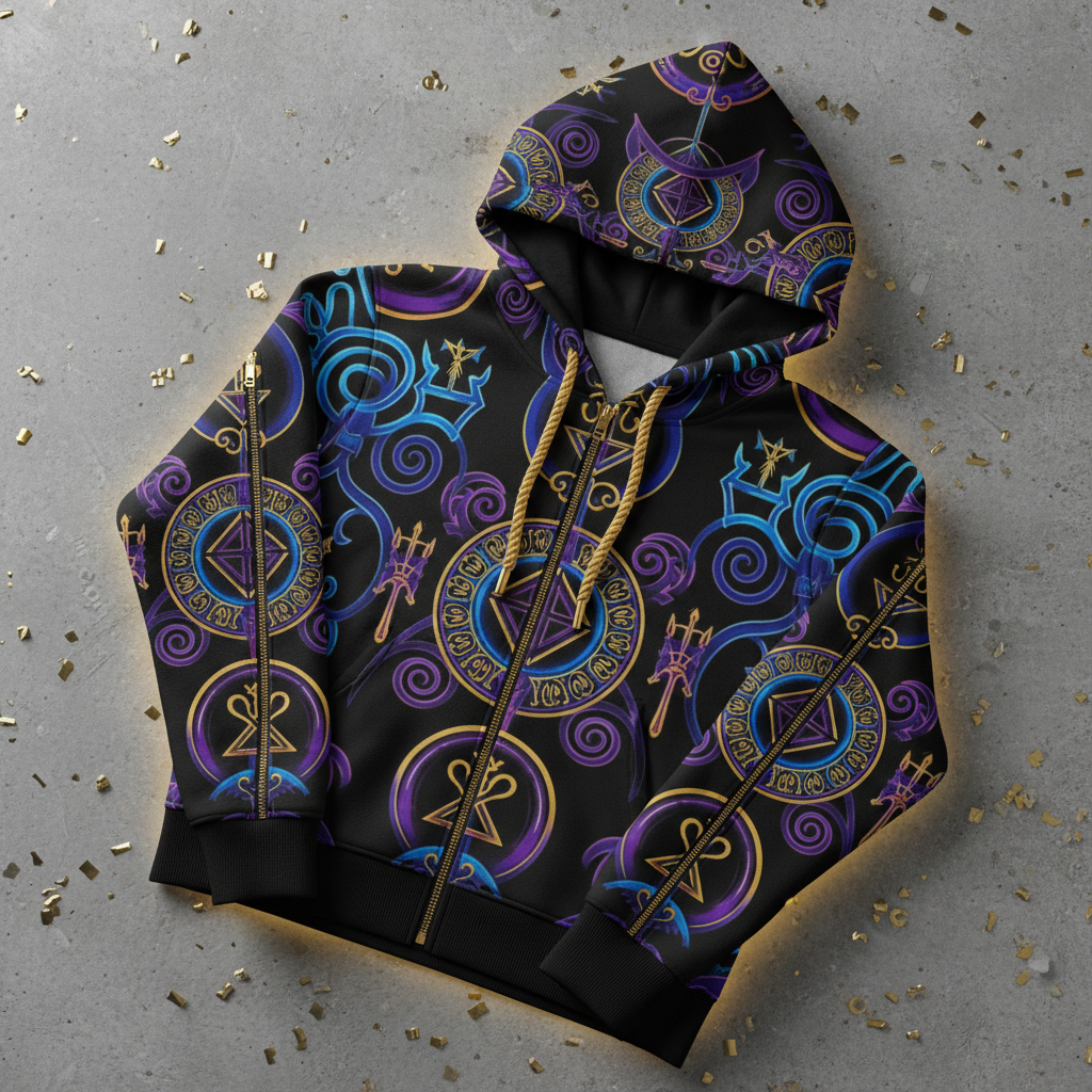 TITAN Women's Vodou Veve Spirit Hoodie — Lwa Edition