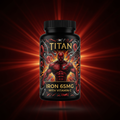 TITAN Iron 65mg with Vitamin C supplement bottle
