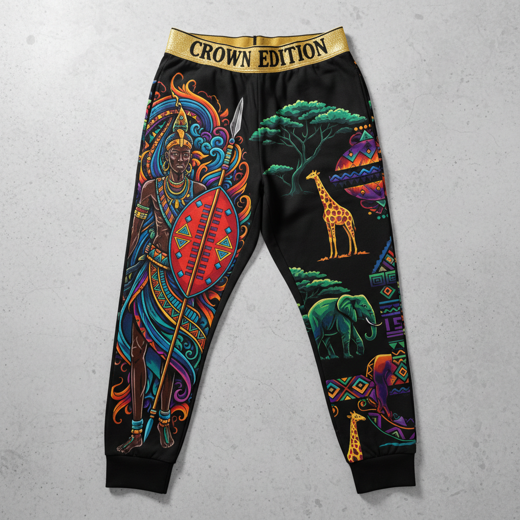 TITAN Plus Men's Maasai Warrior Joggers — Inclusive Crown Edition