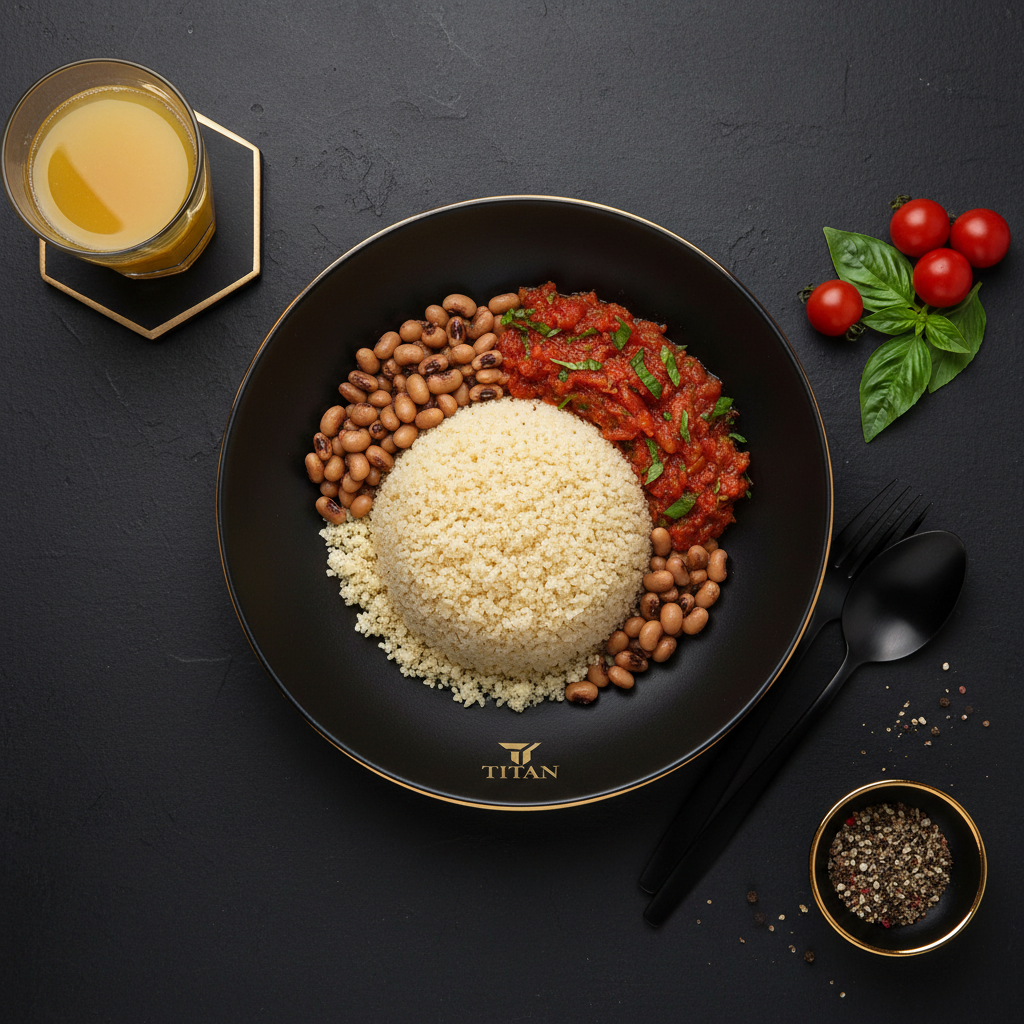 TITAN Ivorian Vegan Attieké & Black-Eyed Pea Breakfast Bowl