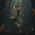 TITAN Women's High-Waist Leggings — Forest Spirit enchanting emerald and gold design