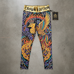 TITAN Plus Women's Golden Phoenix Crown Leggings — Inclusive Crown Finale