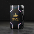 TITAN Crown Edition Rugby Tackle Bag Matte Black Gold