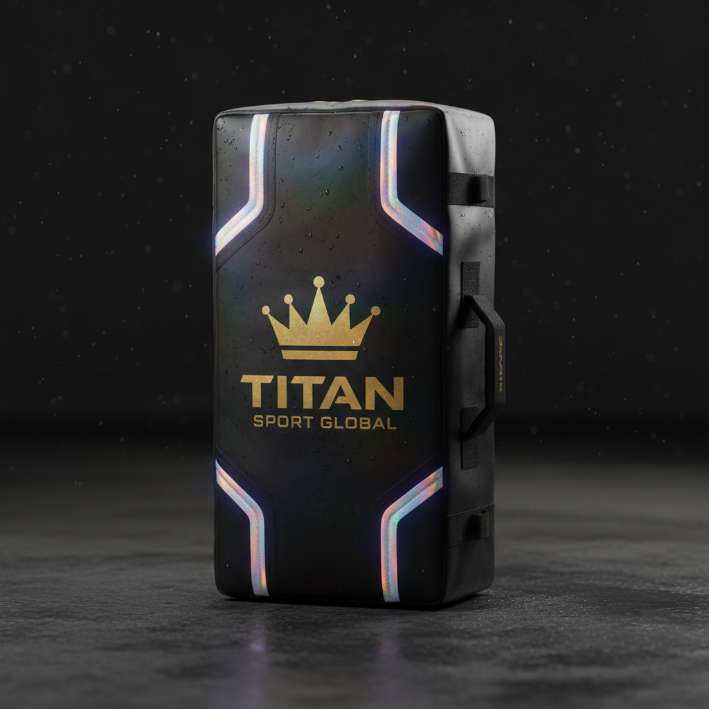 TITAN Crown Edition Rugby Tackle Bag Matte Black Gold