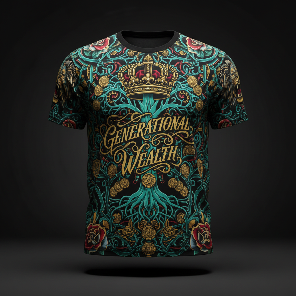 Men's Tee — Generational Wealth — Crown Edition