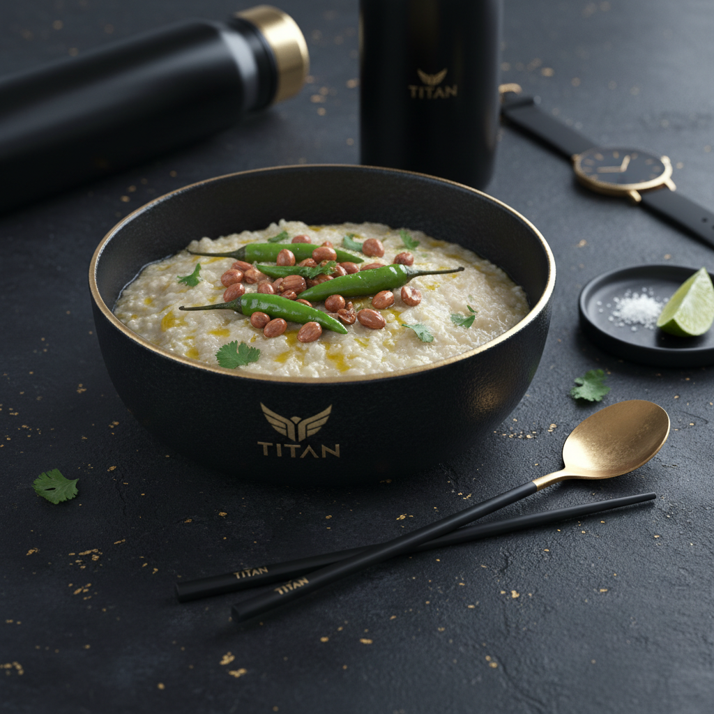 TITAN Bangladeshi Vegan Panta Bhat Fermented Rice Breakfast Bowl