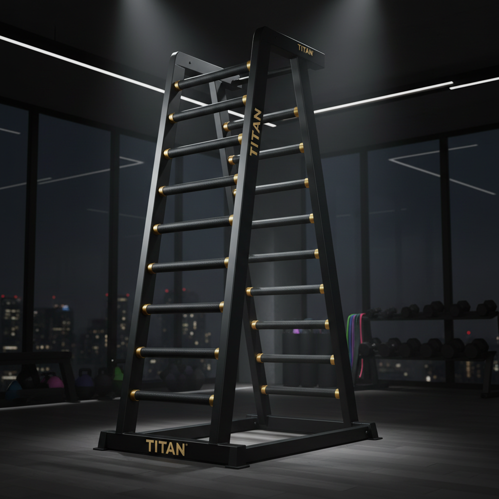 TITAN Crown Edition Vertical Climbing Machine matte black gold