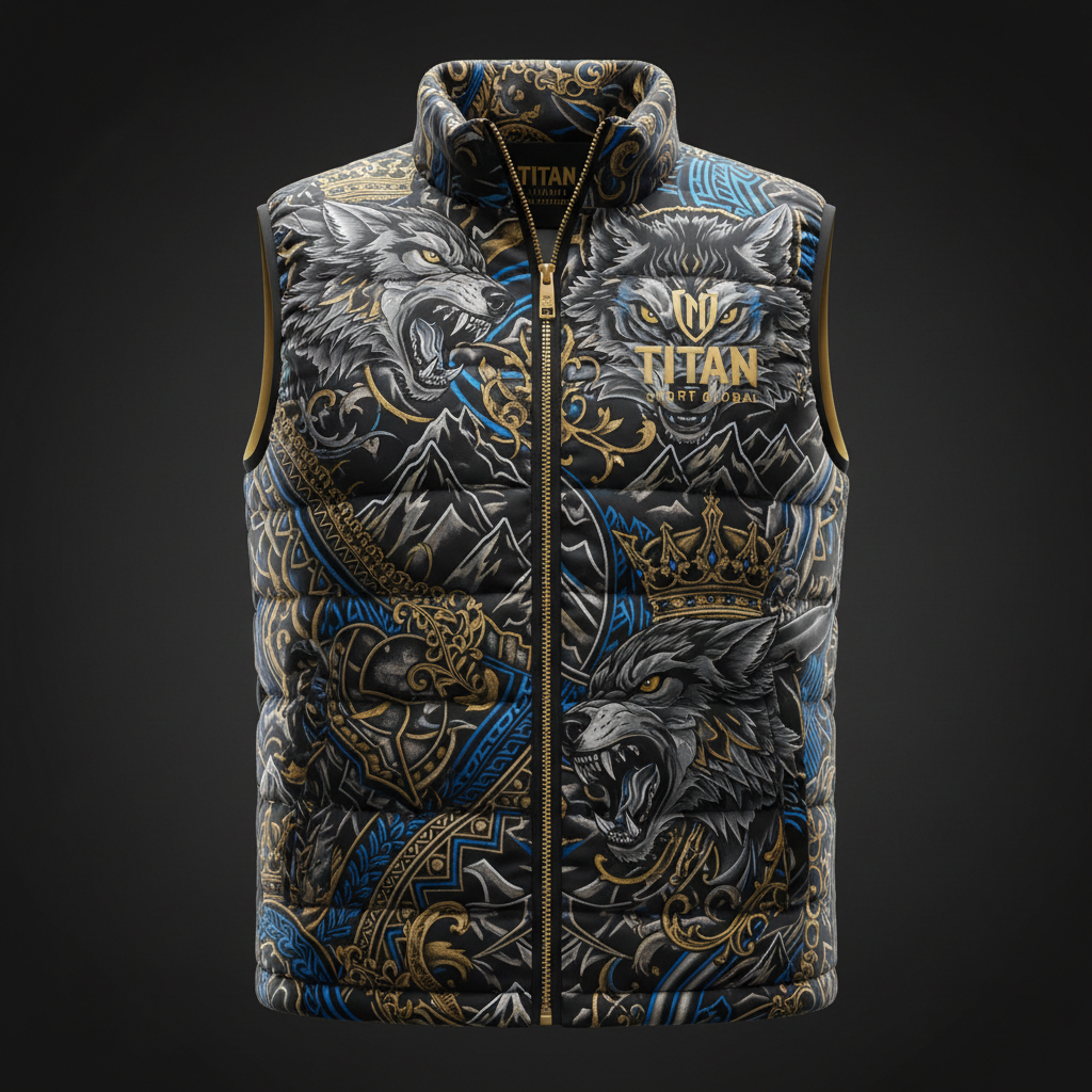 TITAN Crown Edition Men's Wolf Pack Athletic Puffer Vest