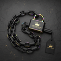 TITAN Crown Edition Cycling Bike Lock Matte Black Gold