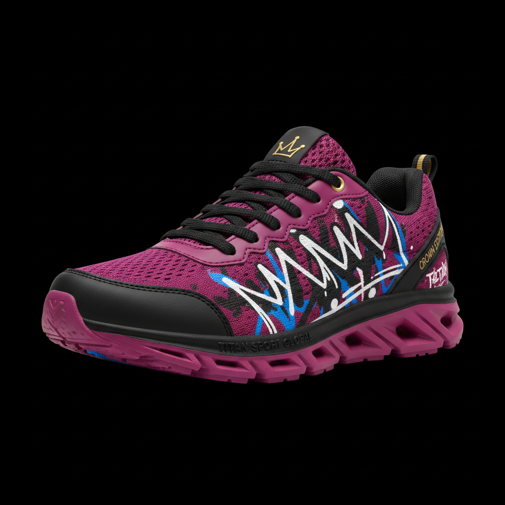 TITAN Women's Running Shoe Street Art Crown Edition