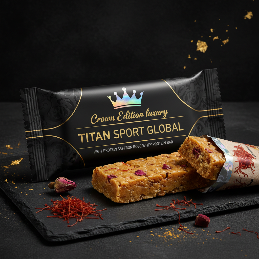 Crown Edition Persian Saffron Rose Protein Bar — TITAN SPORT GLOBAL