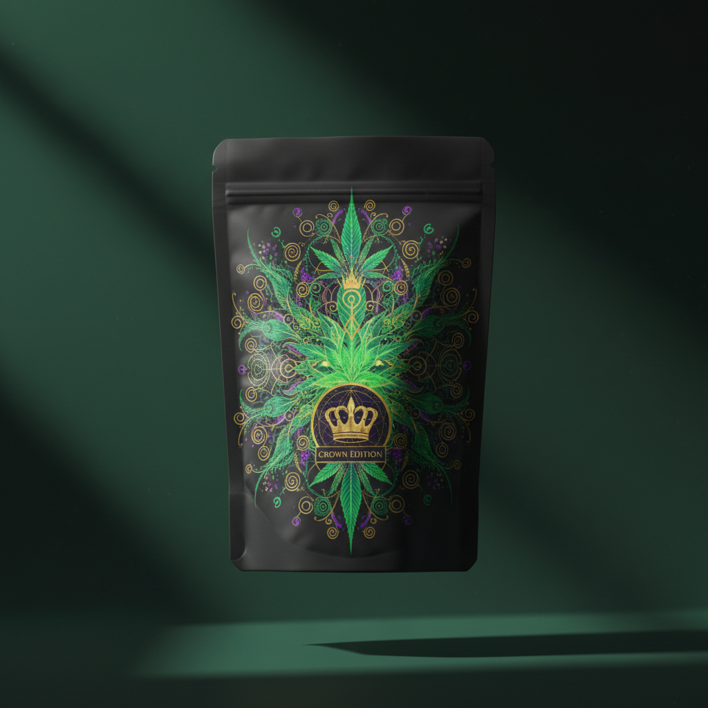 TITAN Hemp Protein Powder Natural — mandala botanical Crown Edition design