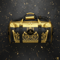 TITAN Cyber Gold Crown Luxury Gym Duffle Bag