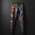 TITAN Crown Edition Men's Tattoo Art Compression Tights