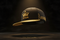 TITAN Sport Snapback Hat — Black & Gold Crown Filigree Design