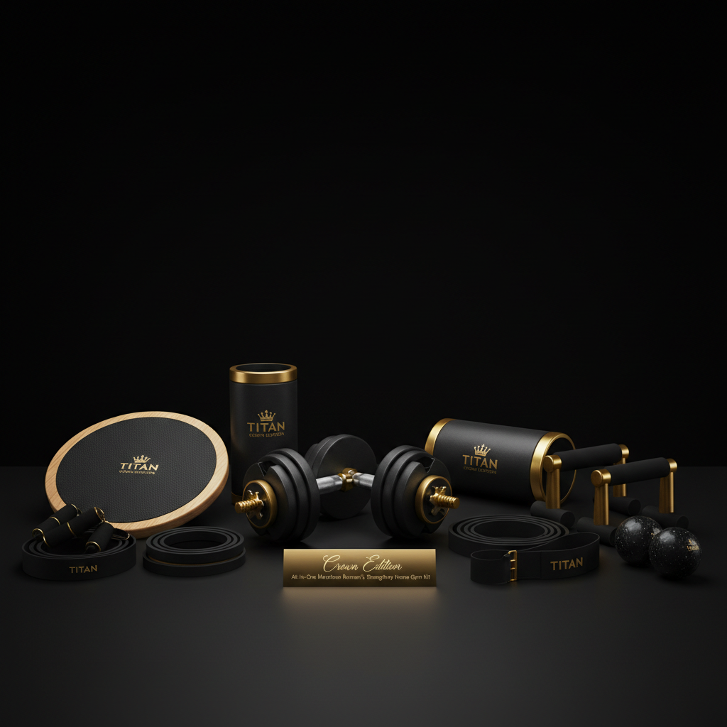 TITAN All-In-One Marathon Runner's Strength & Recovery Home Gym Kit — Crown Edition