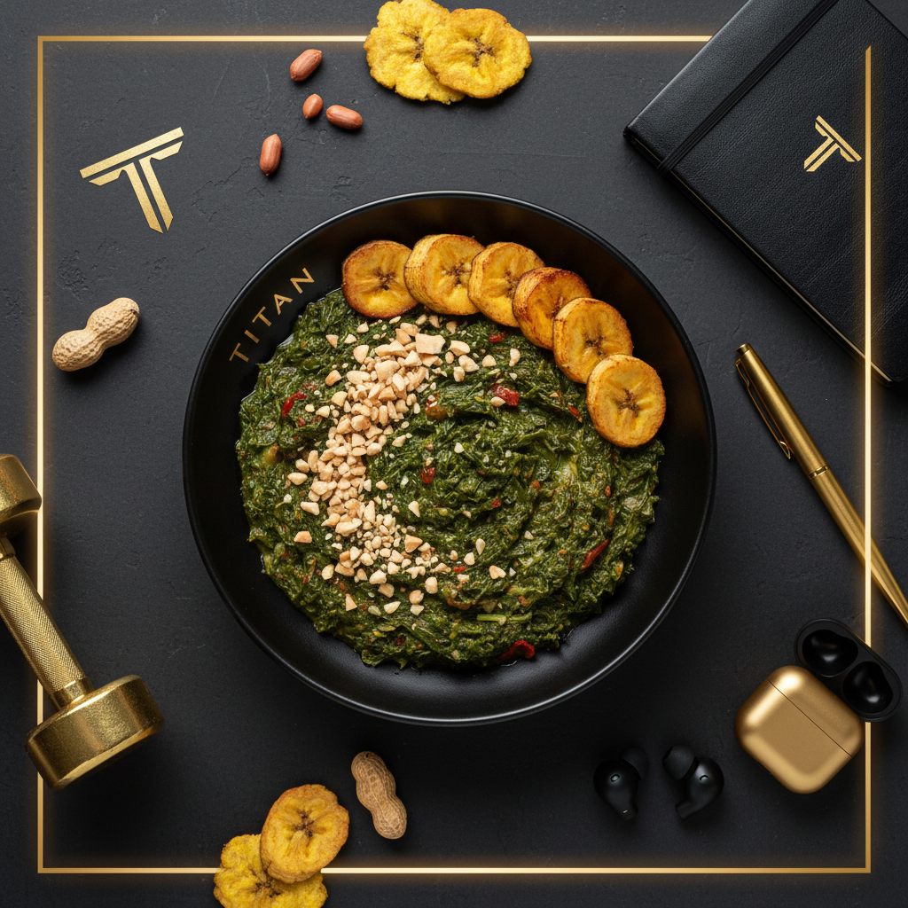 TITAN Congolese Vegan Pondu Cassava Leaf & Peanut Breakfast Bowl