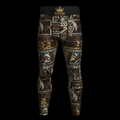 TITAN Polynesian Tapa Cloth Compression Tights Crown Edition