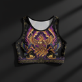 TITAN Valkyrie Phoenix Women's Crop Top — Crown Edition flat lay