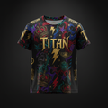 TITAN Youth Training T-Shirt — Crown Edition bold tattoo-style artwork