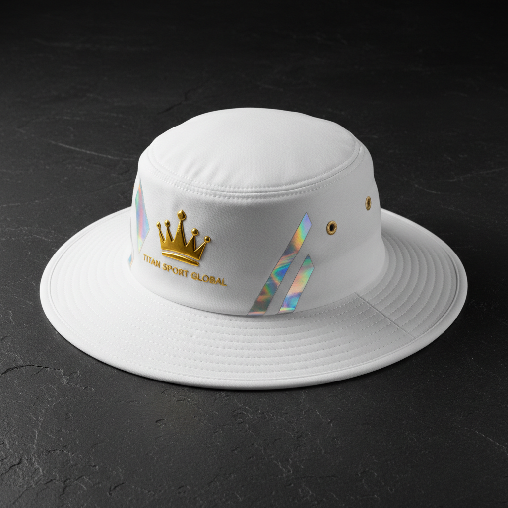 TITAN Crown Edition Cricket Sun Hat White Gold