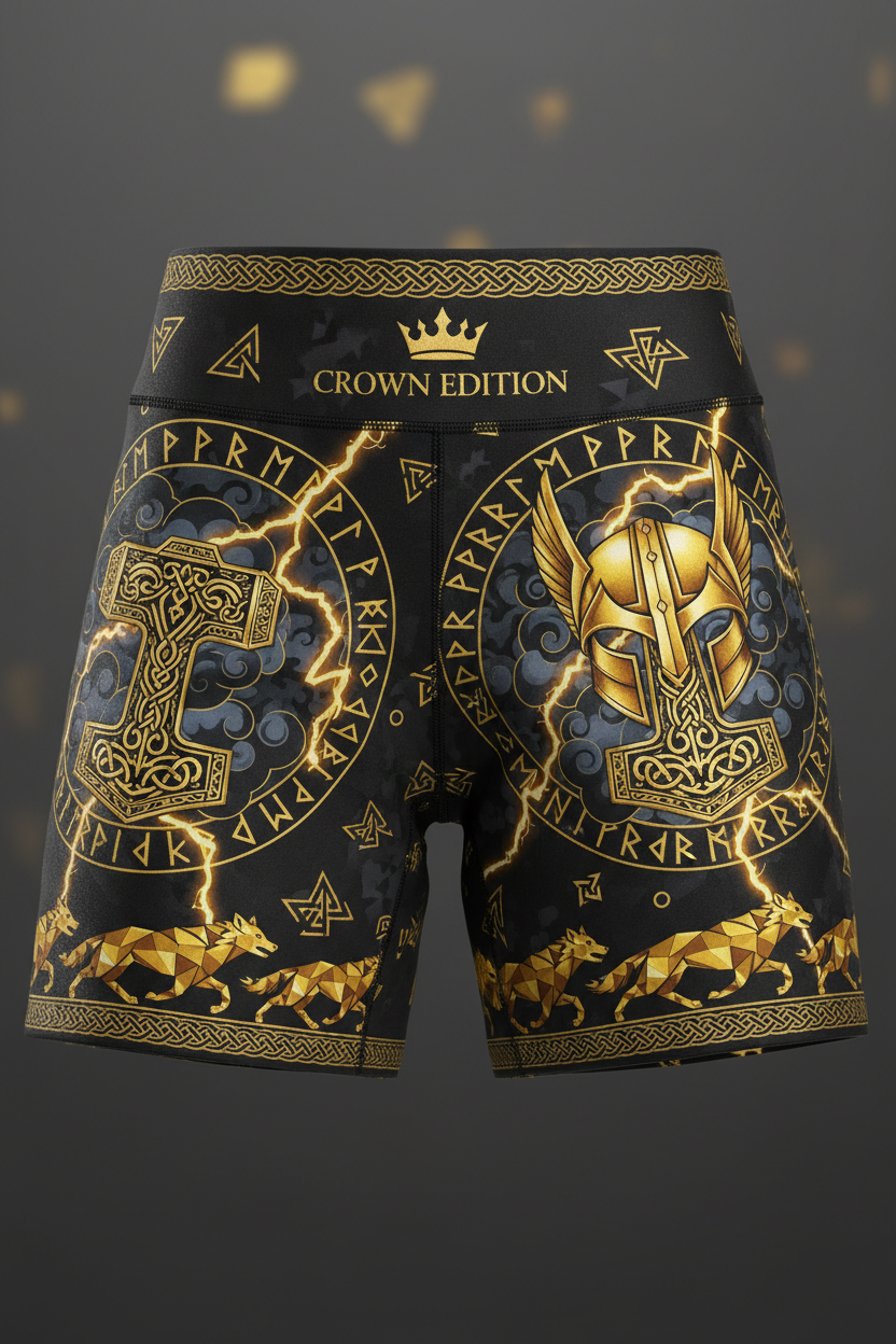 TITAN Women's Norse Viking Rune Storm Shorts — Skadi Edition