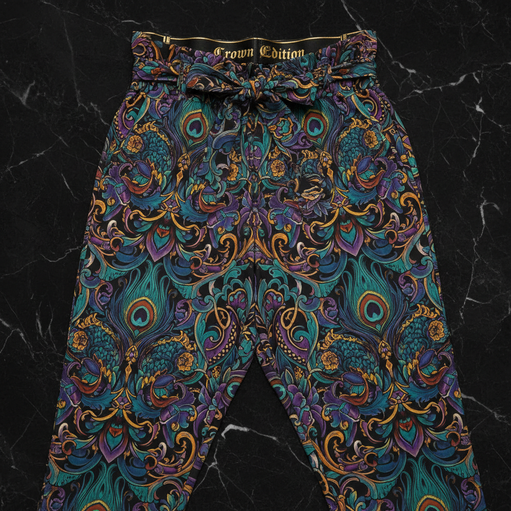 TITAN Crown Edition Tattoo Art Paperbag Pants Women's Athletic Bottoms