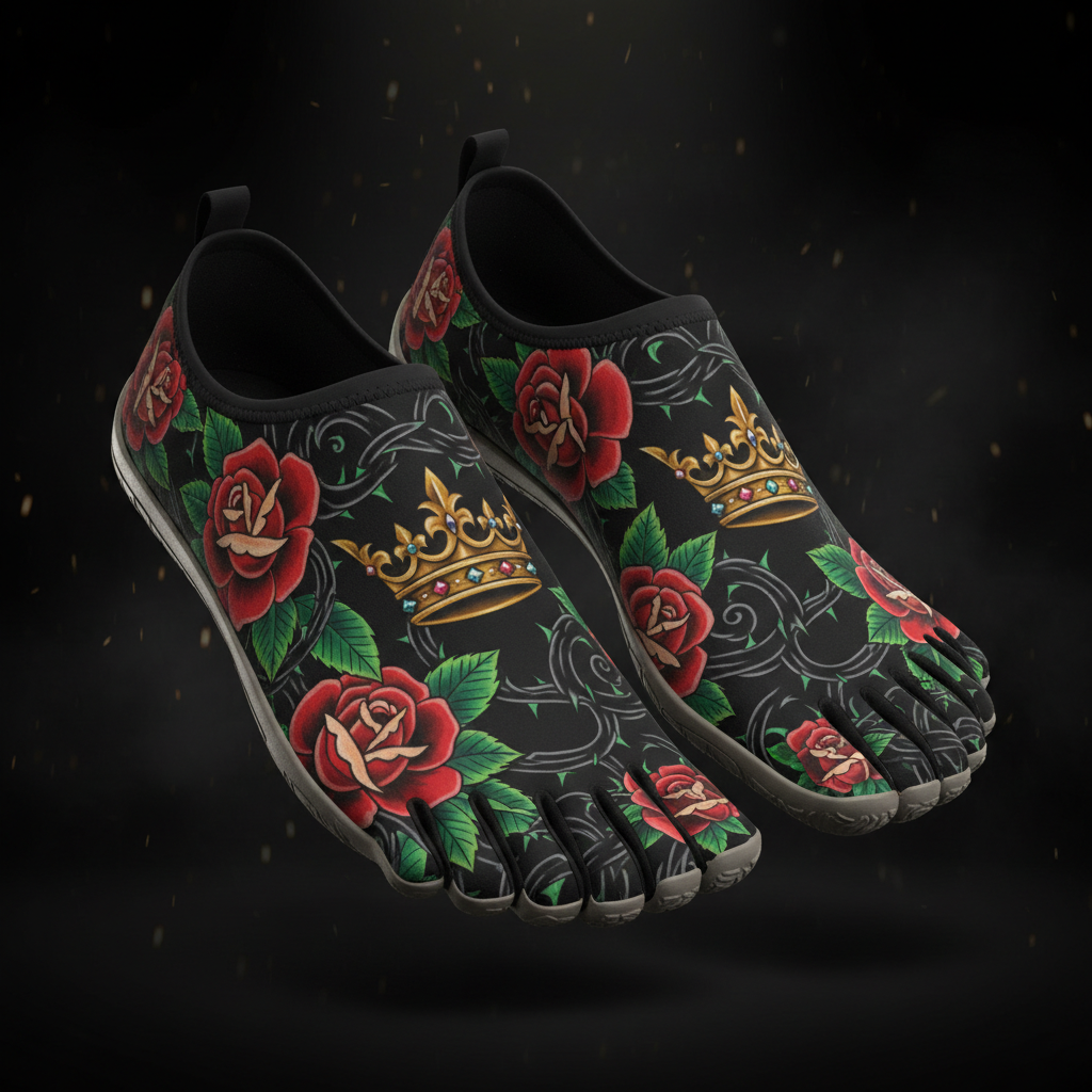 TITAN Floral Five-Finger Barefoot Shoe - Crown Edition