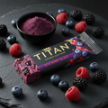 TITAN Vegan Protein Bar Acai Berry Blast Crown Edition — 20g protein premium product shot