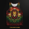 TITAN Jamaican Reggae Warrior Muscle Tank Crown Edition