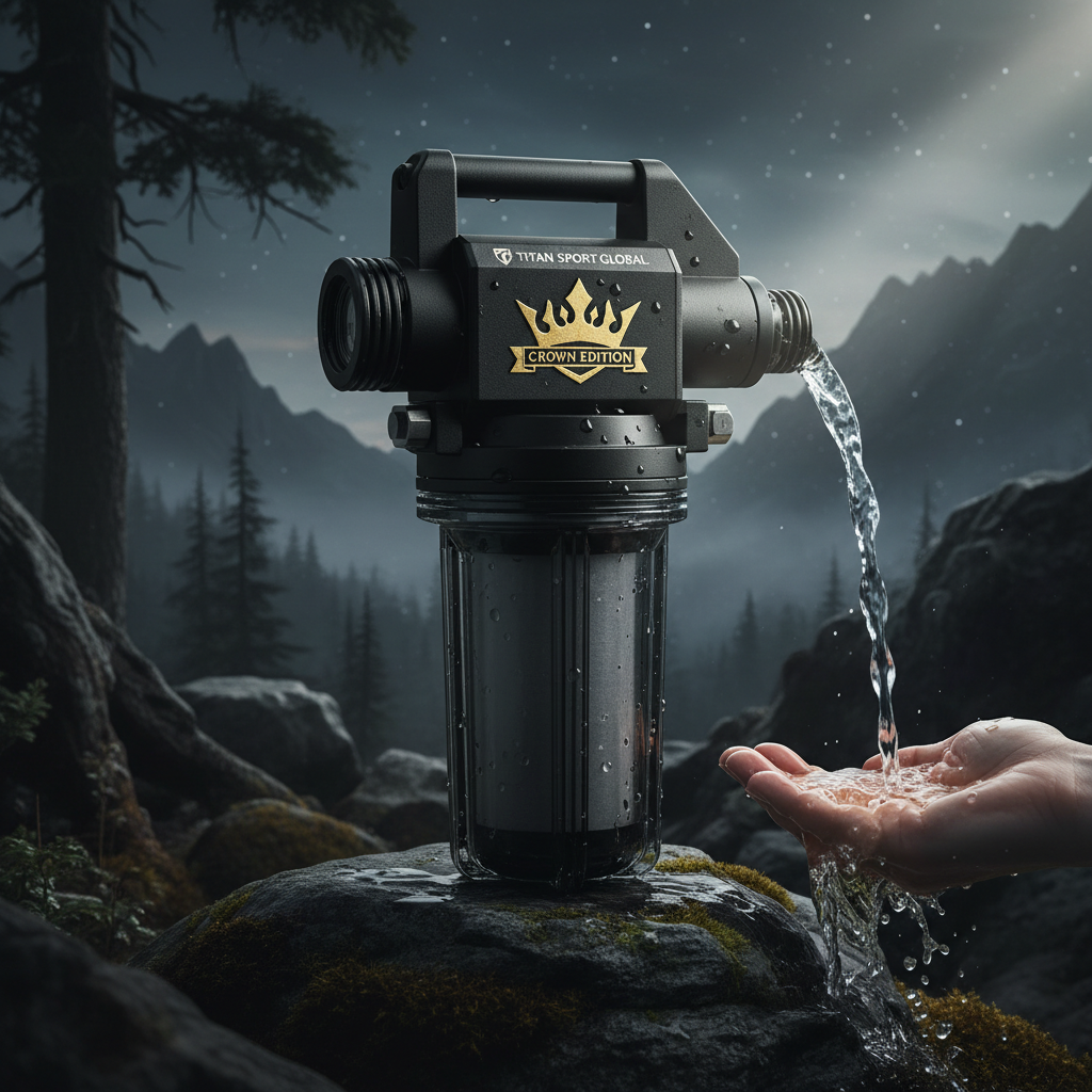 TITAN Tactical Gravity Water Filter and Manual Pump Crown Edition