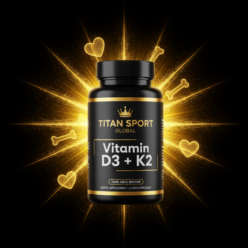 TITAN SPORT GLOBAL vitamin D3 K2 supplement bottle