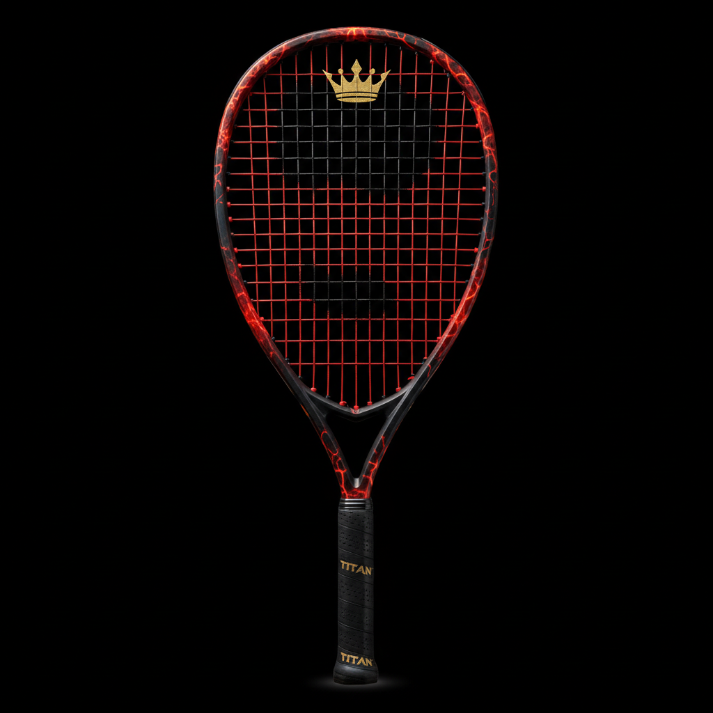 TITAN Off-Grid Racquetball Racket — Lava Crown SWAG