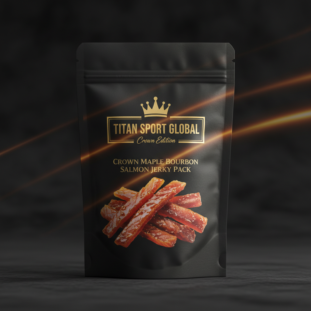 Crown Maple Bourbon Salmon Jerky Pack - TITAN SPORT GLOBAL