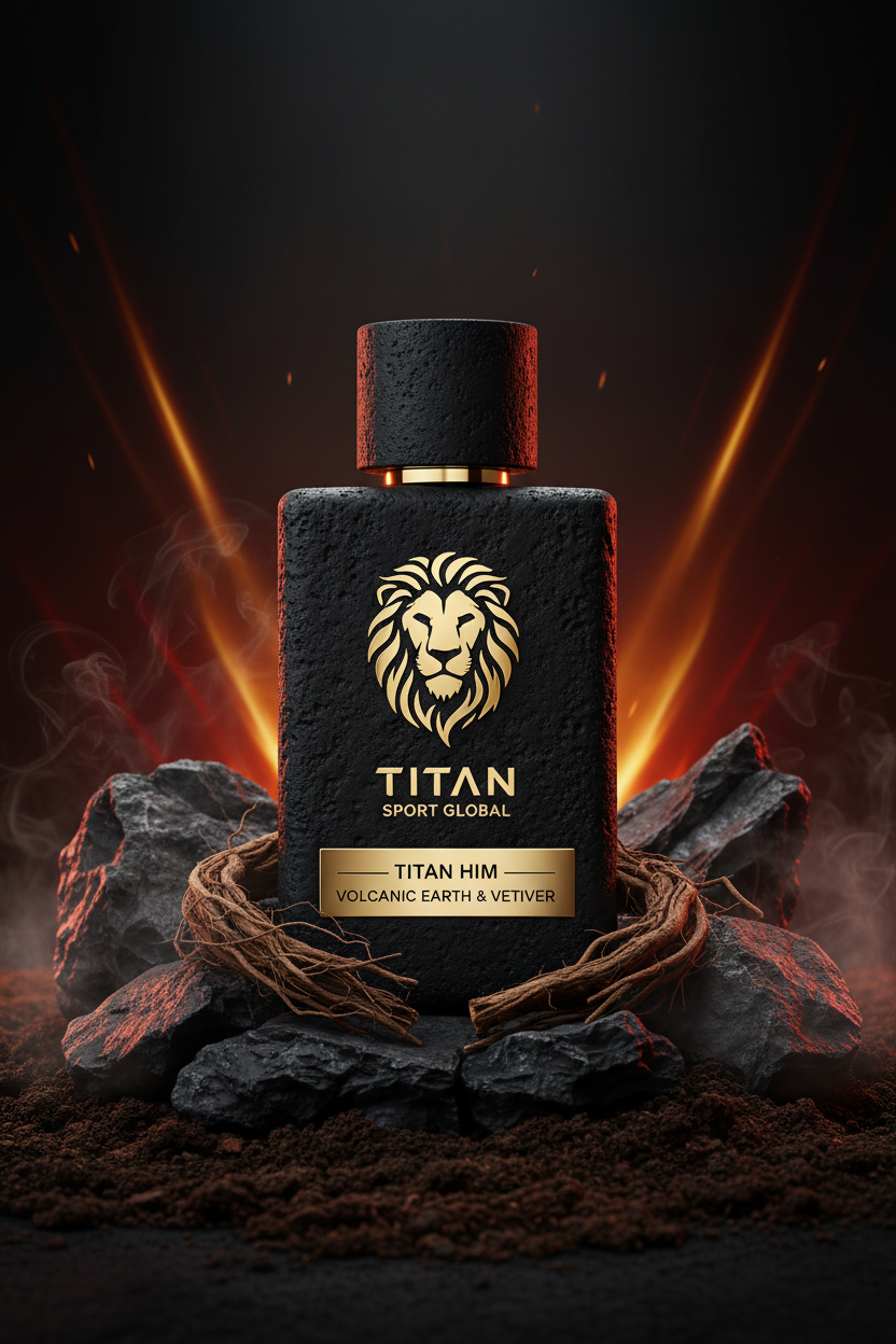 TITAN HIM Volcanic Earth & Vetiver Fragrance Bottle