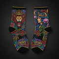 TITAN Crown Edition Tattoo Art No-Show Ankle Socks
