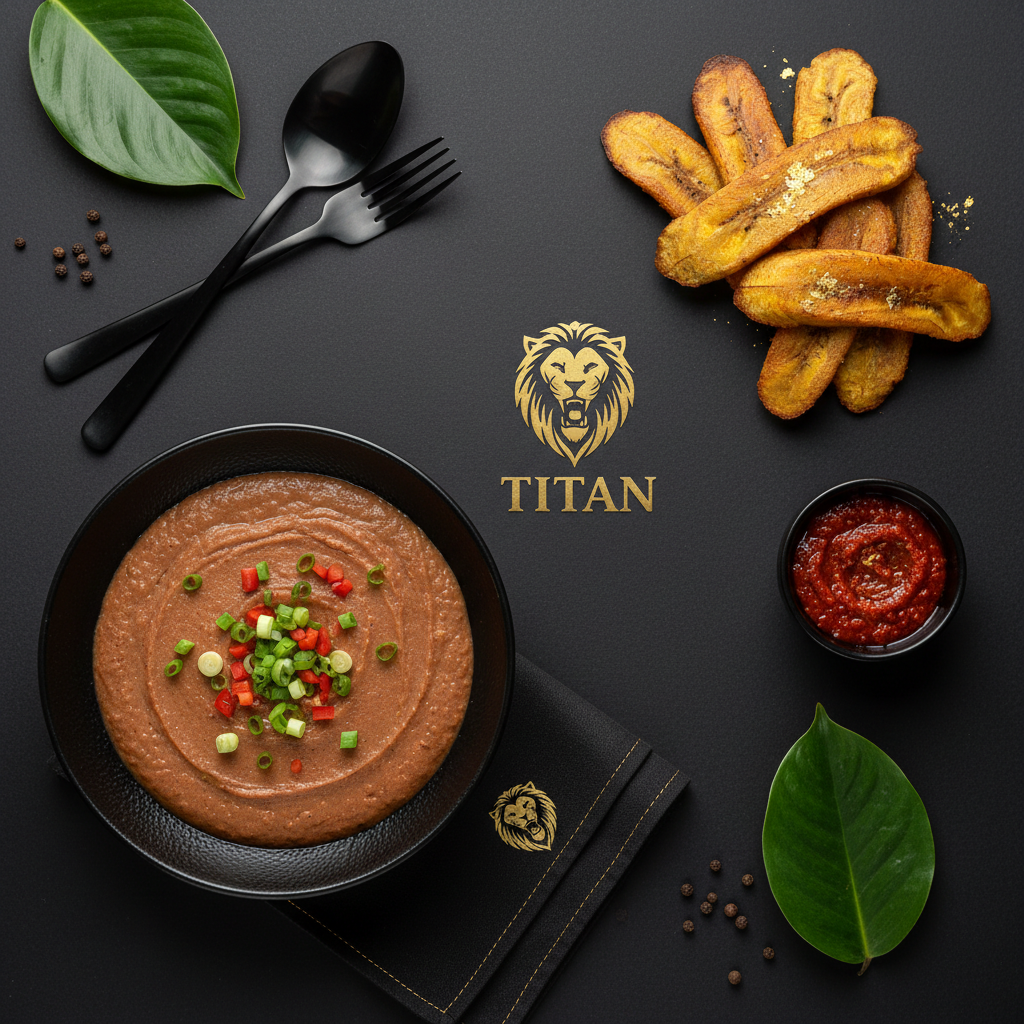 TITAN Cameroonian Vegan Koki Bean Pudding Breakfast